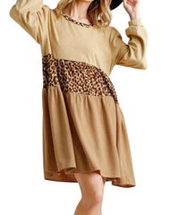 Umgee - Leopard Tiered Babydoll Dress