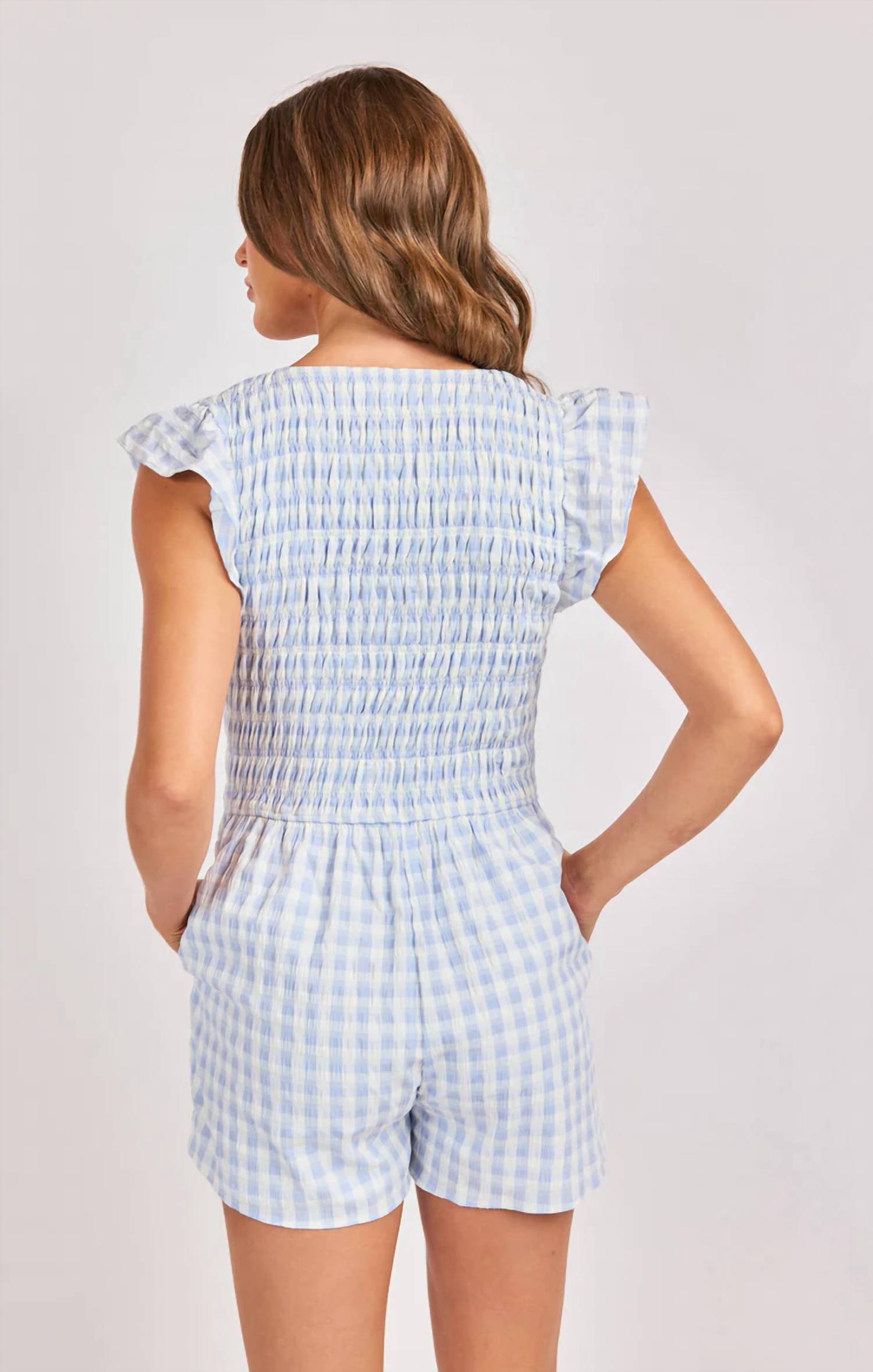 Sadie & Sage - Starlet Gingham Romper