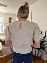 Pinch - Freya Cable Knit Short Sleeve Sweater