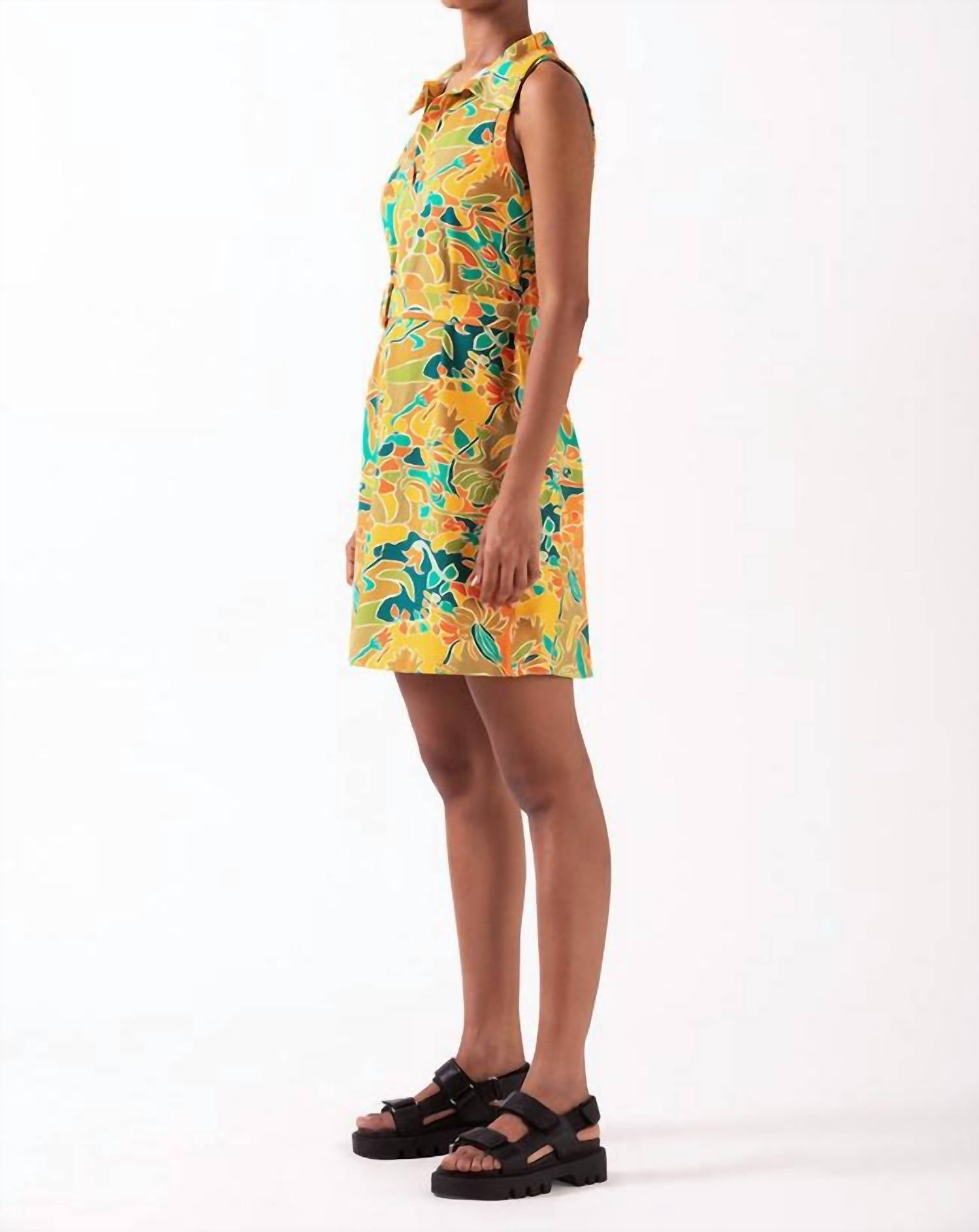 Celina Moon Amina Dress in multi - women's dress - alternate view