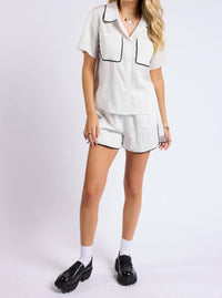 Sage The Label - Community Contrast Button-down Shirt