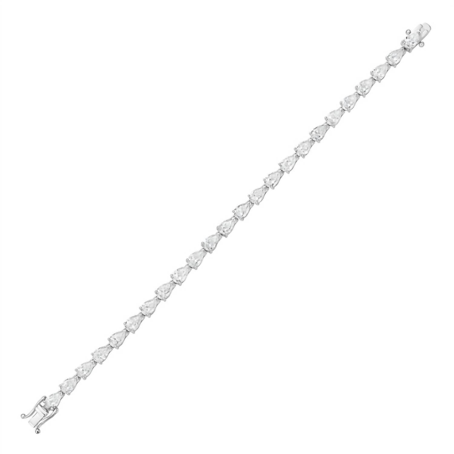 Diana M Jewels - Women's Pear Lab-Grown Diamond Jewelry Bracelet (48.00 Ct) - Signature