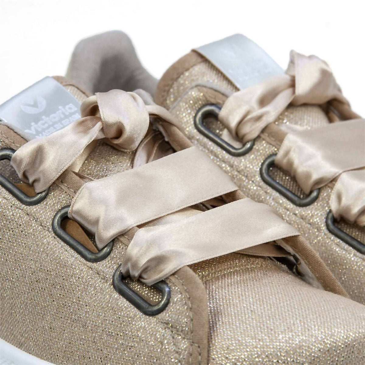 Victoria - Women's Satin Ribbon Lace-up Sneakers
