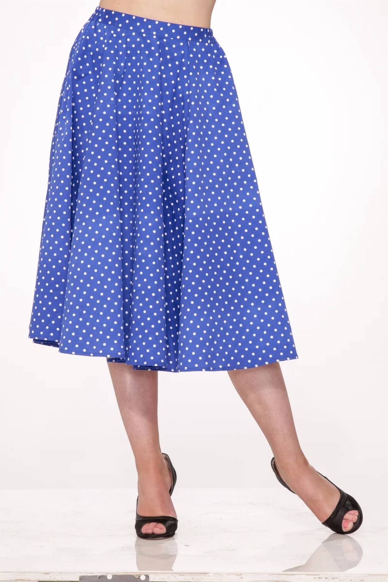 Orchid Bloom - Polka Dot Round Skirt