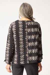 Habitat - Embroidered Cotton Button Back Pullover Top