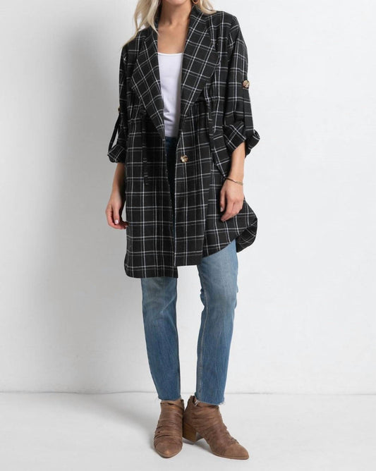 Cozy Co. - Harper Plaid Layering Jacket