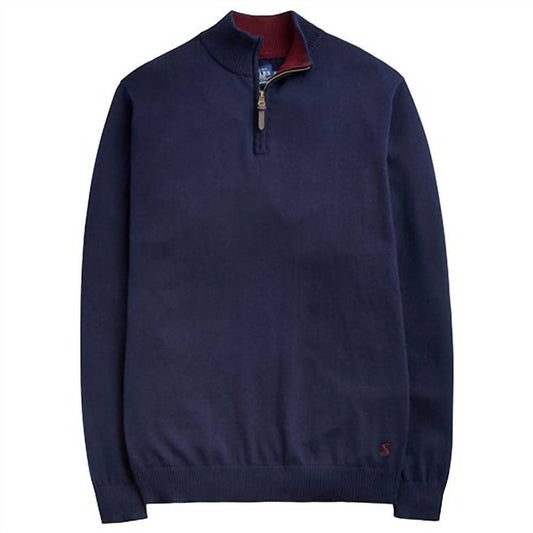 Joules - Hillside Half Zip Funnel Neck Jumper Top
