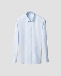 Eton Floral Jacquard Long Sleeve Shirt in blue - men's shirt - detail view