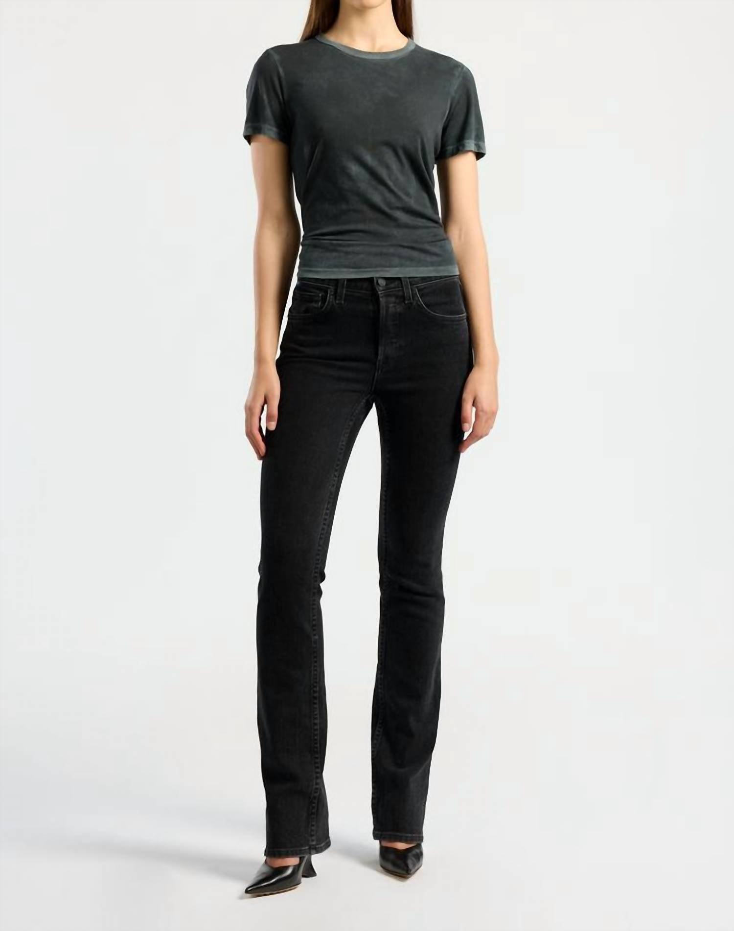 COTTON CITIZEN Standard Scoop Tee in vintage oasis - women's t-shirt - detail view