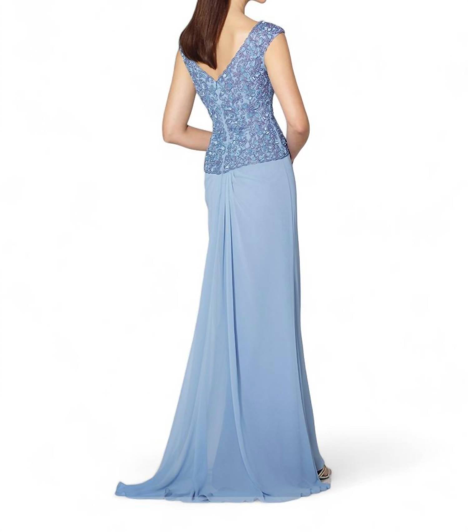 Cameron Blake - CHIFFON SLIM A-LINE GOWN