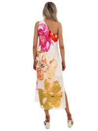 In February - Romance in Bloom Floral Midi Dress