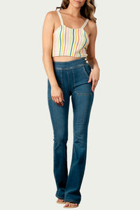 BRASSICA KNIT STRIPED TANK
