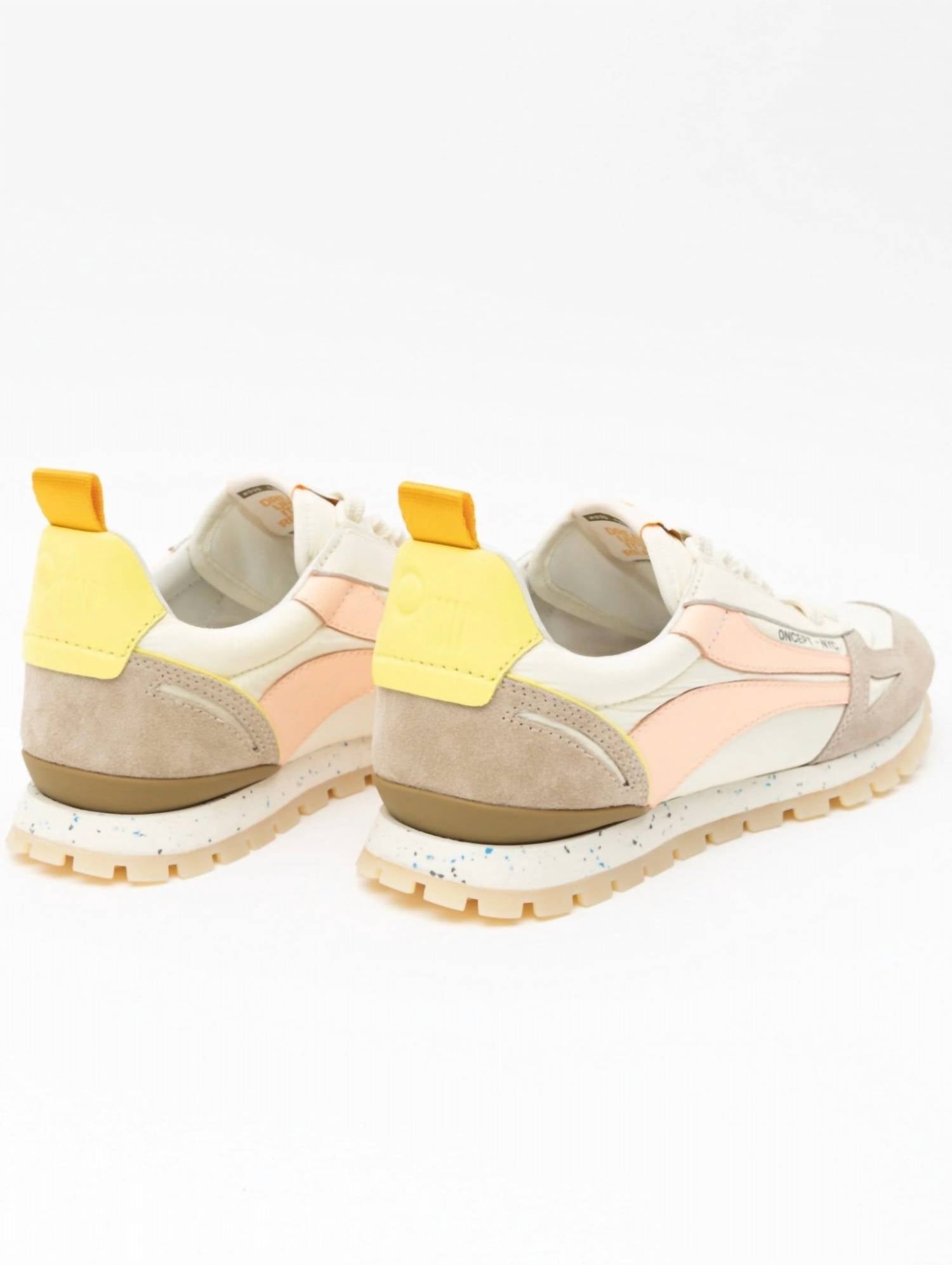 Oncept Women's Toronto Sneaker in electric peach - women's sneaker - detail view