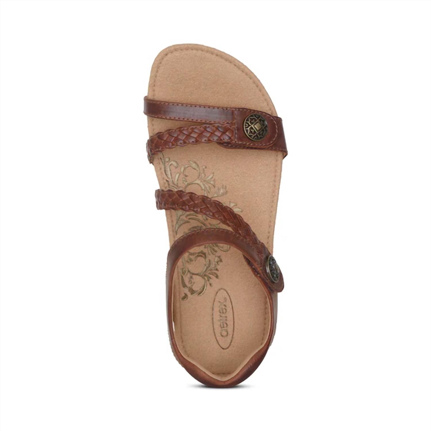 Aetrex - Women's Jillian Braided Quarter Strap Sandal