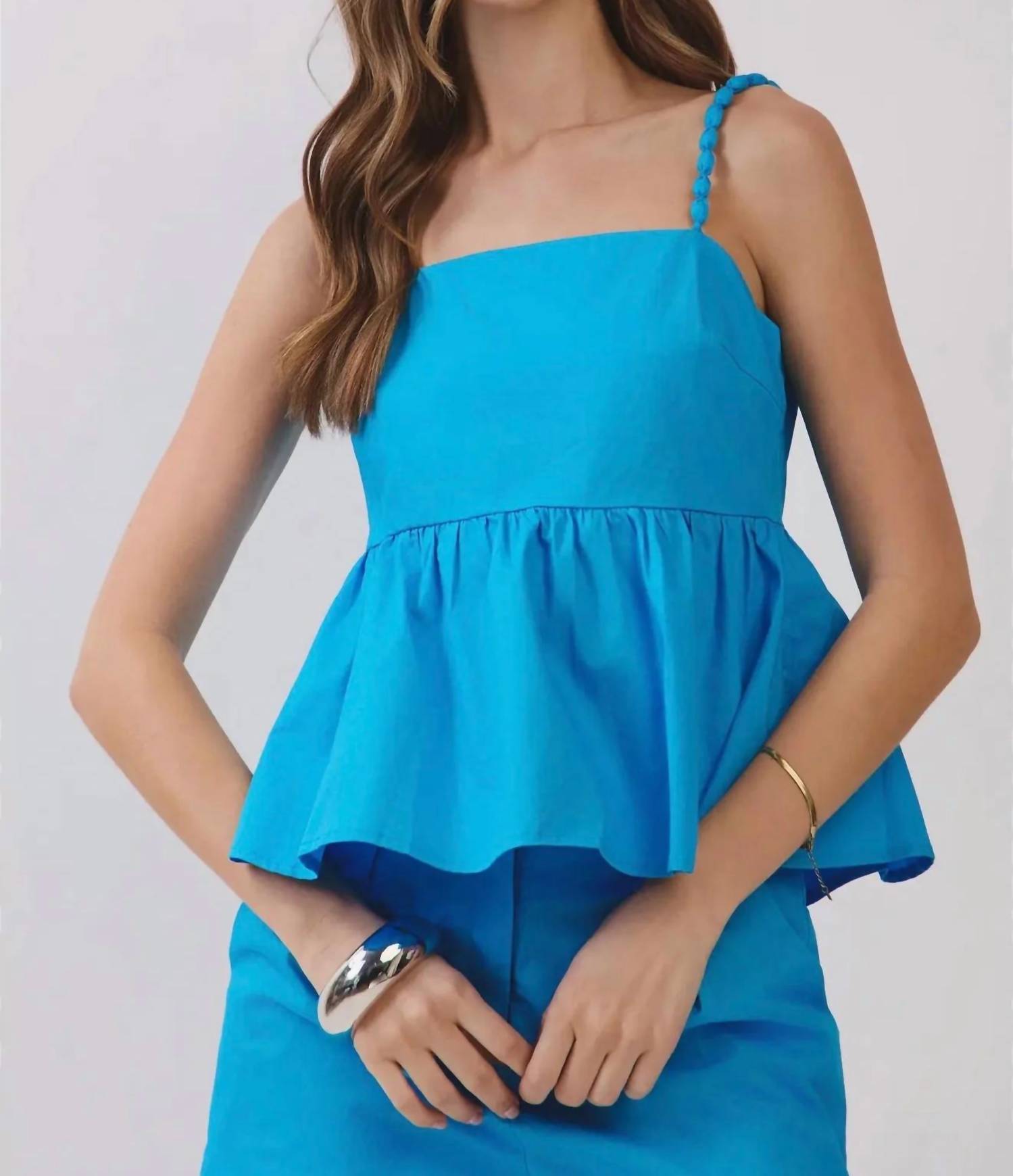 Tcec - Marina Peplum Tank Top
