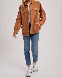 Bluivy - Corduroy Button Down Shacket