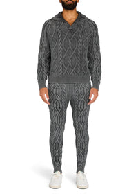 Ser.O.Ya - Elijah Cable Knit Jogger Pants