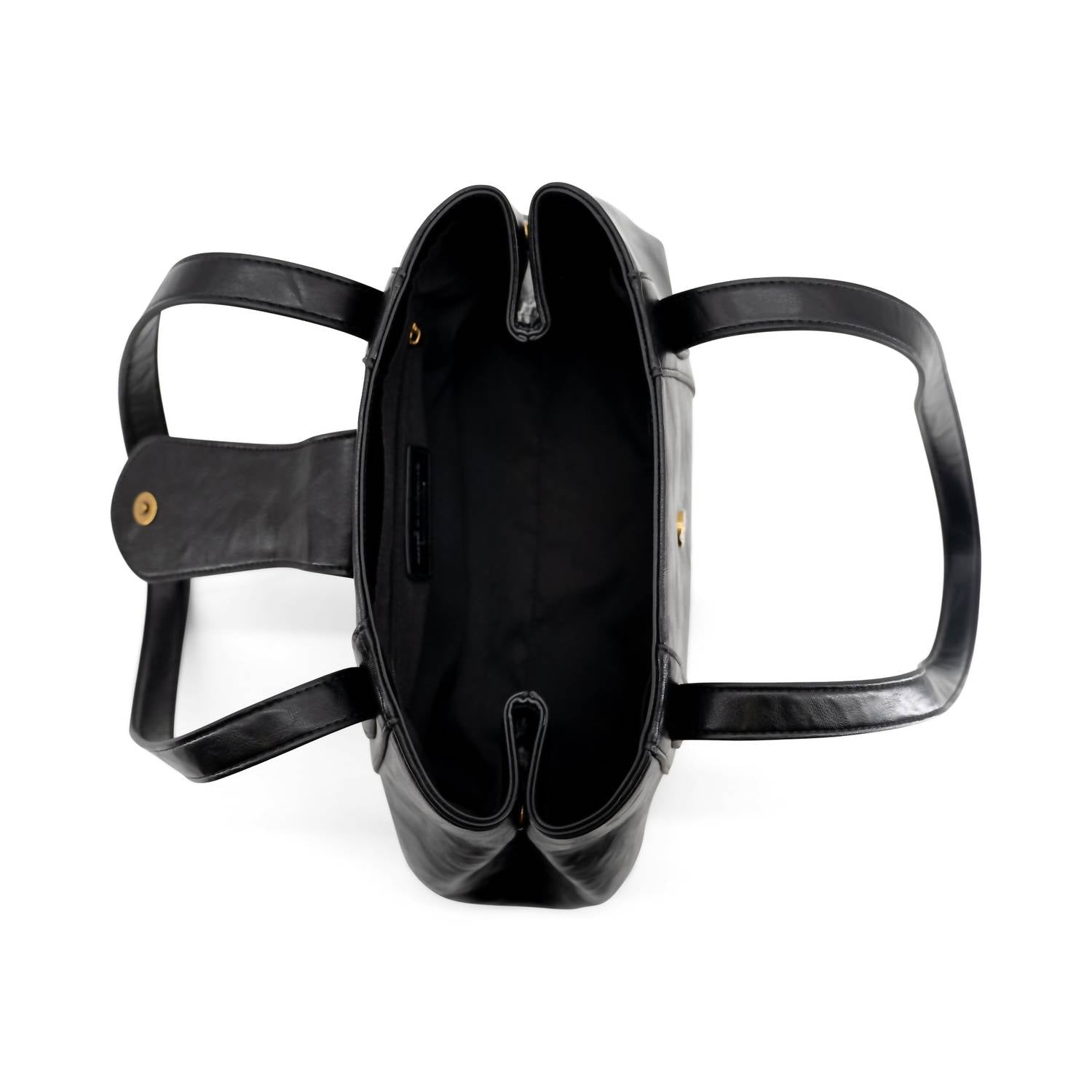 Like Dreams Women's Fiora Signature Lock Satchel in black - women's bag - view 5