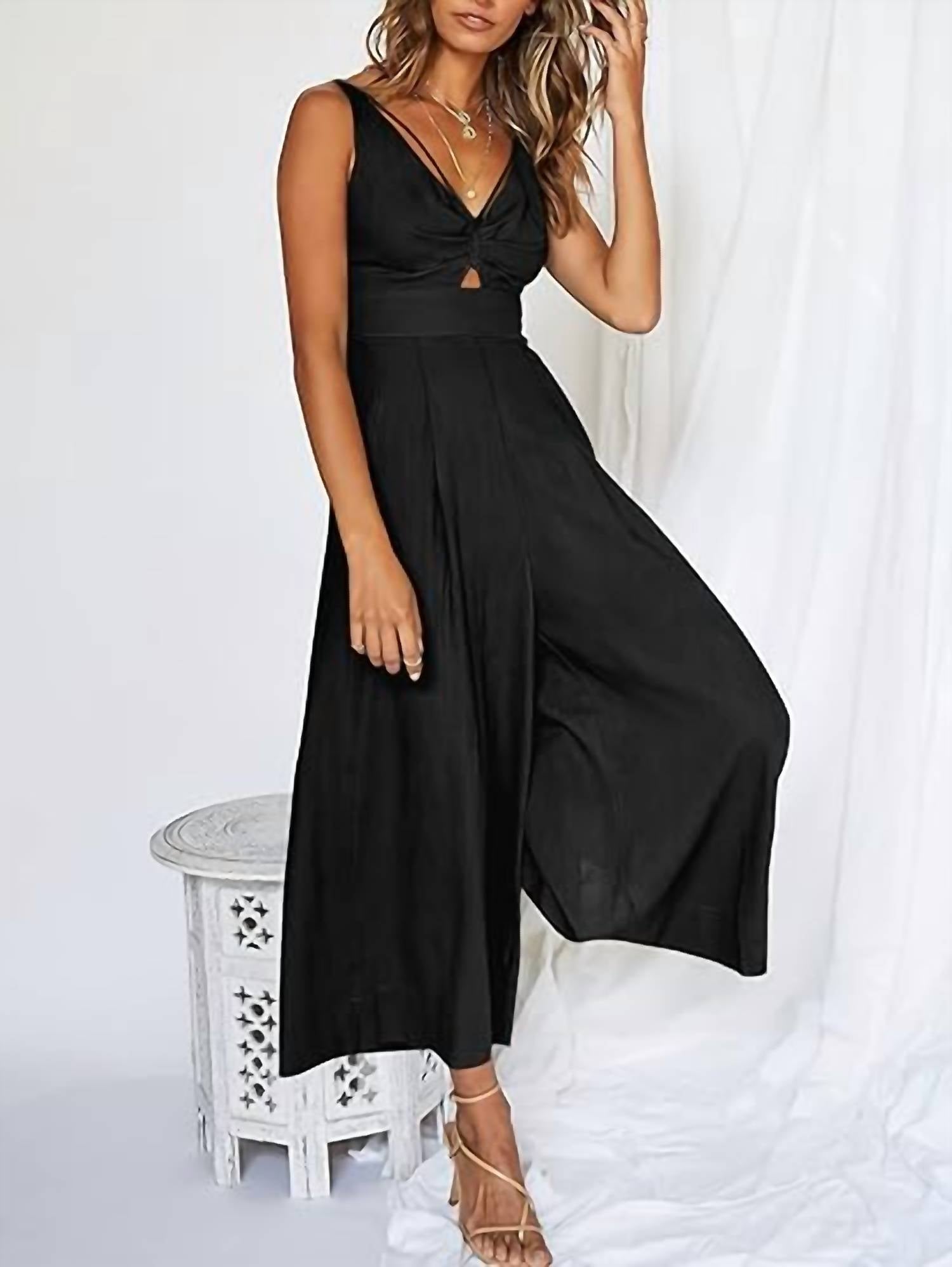 SWEET KARMA Allie Ray Jumpsuit in black - women's pants - detail view