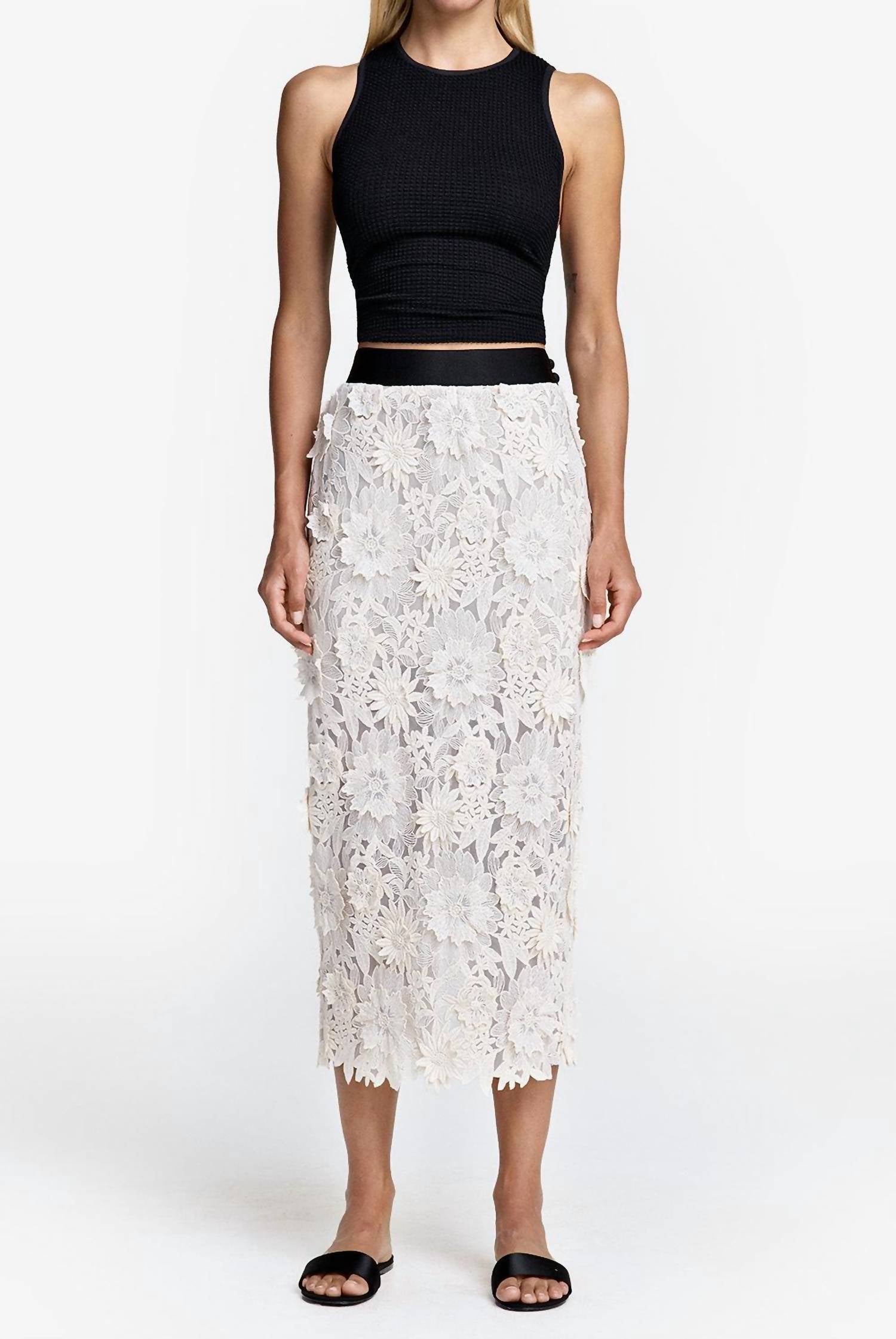 Smythe - Applique Pencil Skirt