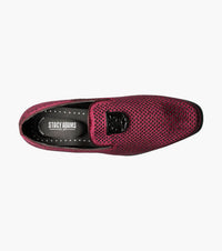 STACY ADAMS Men's Swagger Studded Slip Ons in burgundy - men's loafer - view 5
