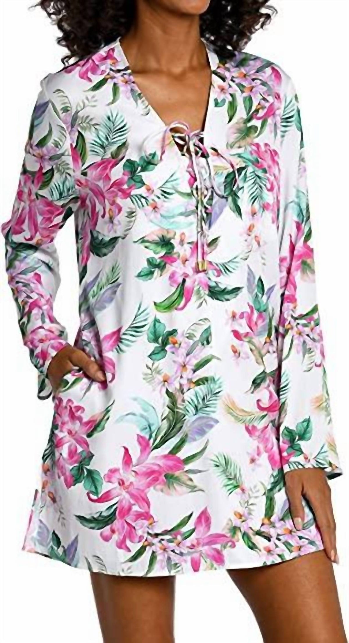 La Blanca - Mystic Palms Tunic Swim Cover Up