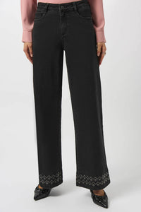 Joseph Ribkoff - Cordelia Classic Wide Leg Stretch Denim Jeans