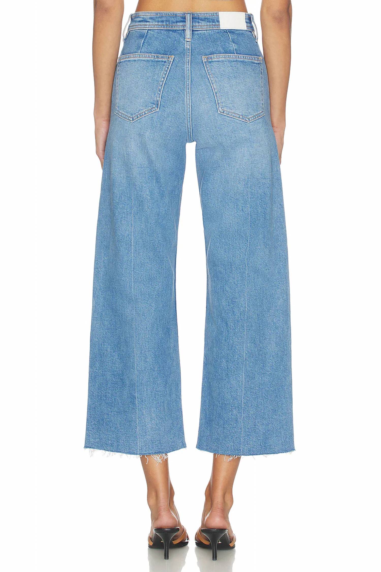 Pistola - Penny Crop High Rise Wide Leg Jeans