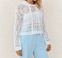 Bella Dahl - Crochet Drawstring Hoodie