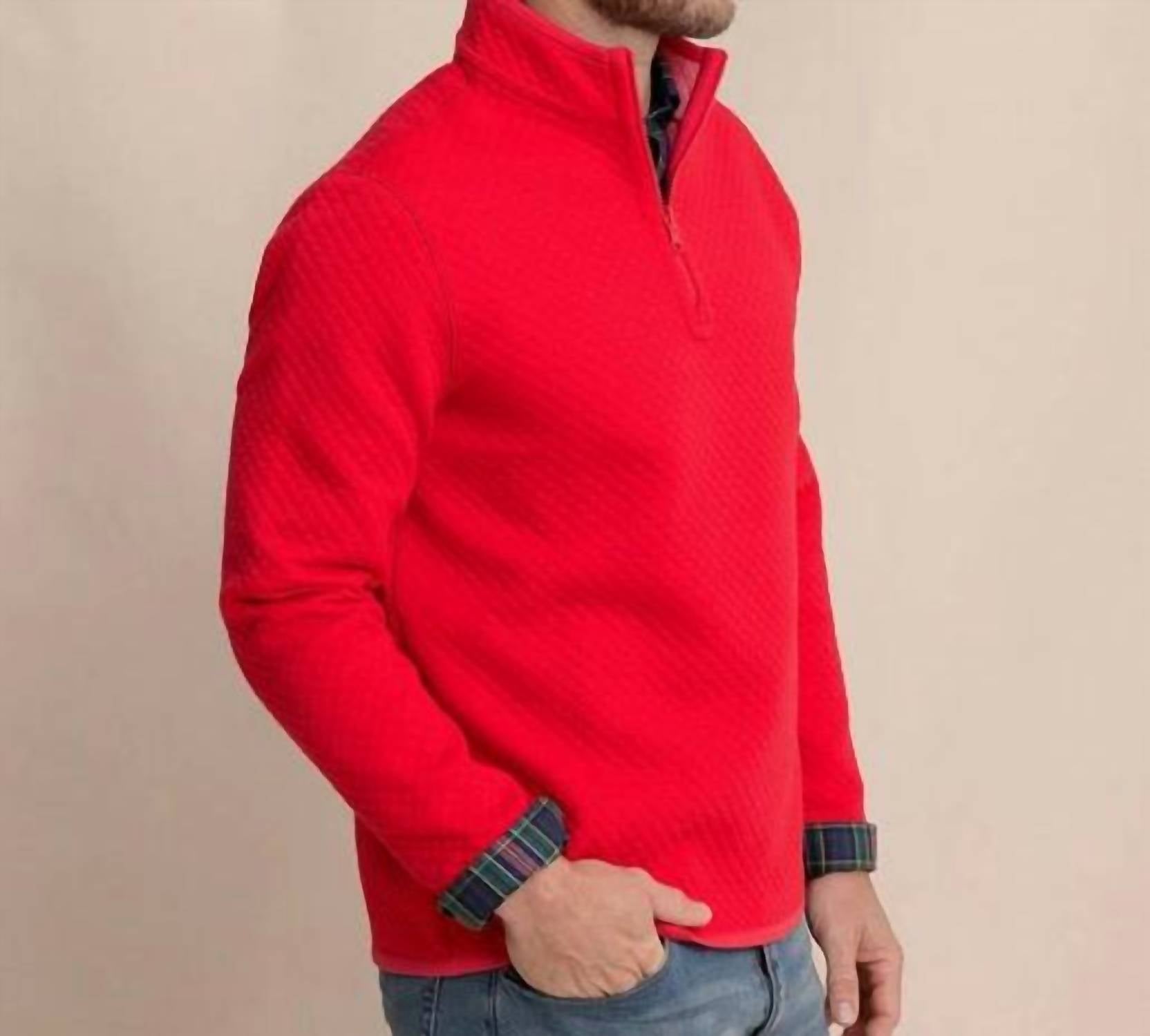 Southern Tide - Oak Island Reversible Quarter Zip Top