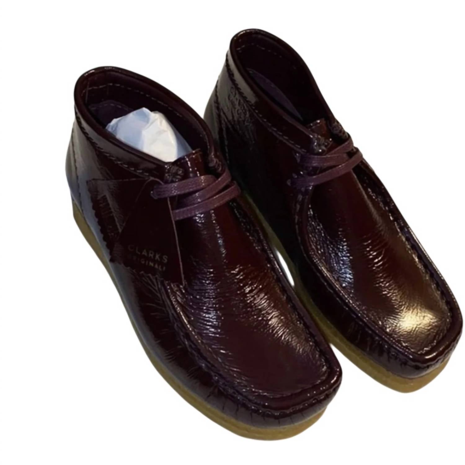 Clarks - Men's Original Wallabee Patent Leather Boots