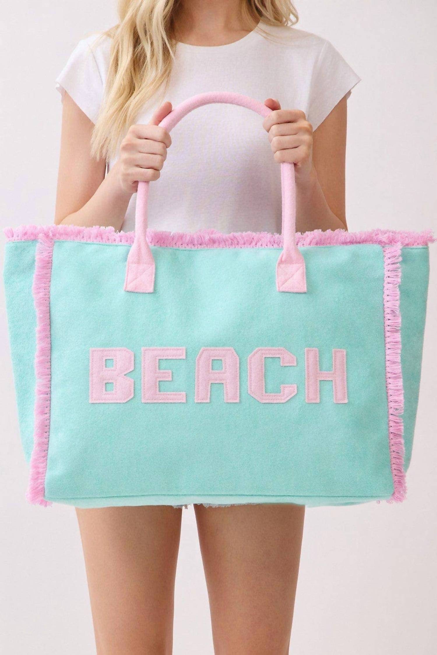 Pretty Simple - Women's Hanalei Terry Cloth Beach Tote