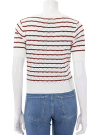 STEVE MADDEN Norris Short Sleeve Sweater in marshmallow - women's sweater - view 5