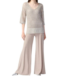 Joseph Ribkoff - Open Stitch With Sequins Sweater