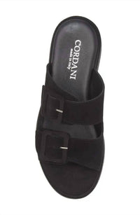 CORDANI Women's Karson 2 Platform Slide Sandal in black suede - women's sandal - view 5