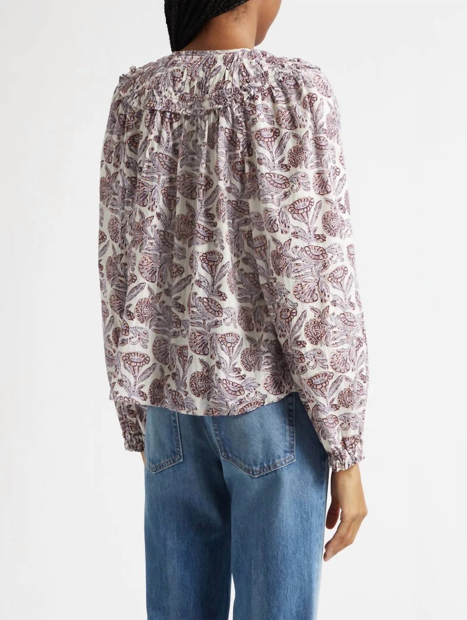 Ulla Johnson - Florelle Long Sleeve Cotton Blouse