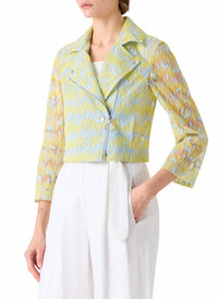 Akris Punto - Scribble Dot Biker Jacket
