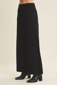 In February Melissa Stretchy Wide Leg Pant in black - women's pants - alternate view