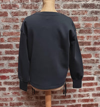 Keren Hart - Women's Long Sleeve Knit Drawstring Sweatshirt