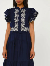 Love The Label - Romy Dress With Ruffle Trim Detail