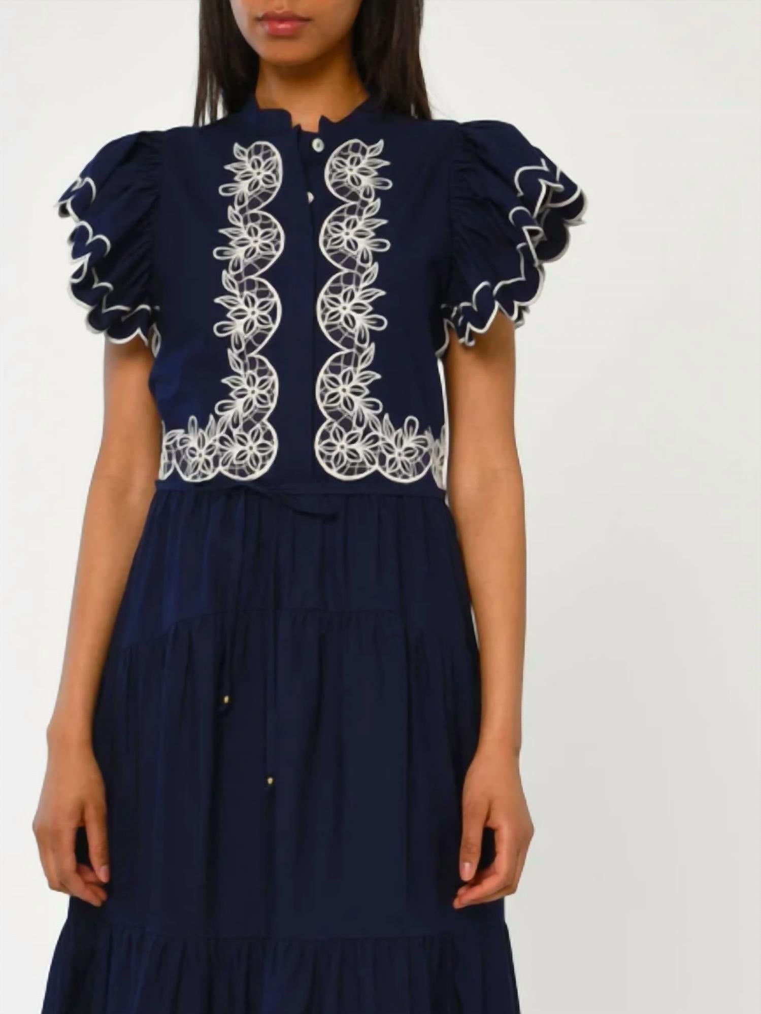 Love The Label - Romy Dress With Ruffle Trim Detail