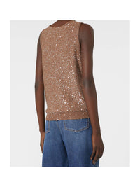 Weekend Max Mara - Sequined Knitted Maglia Top