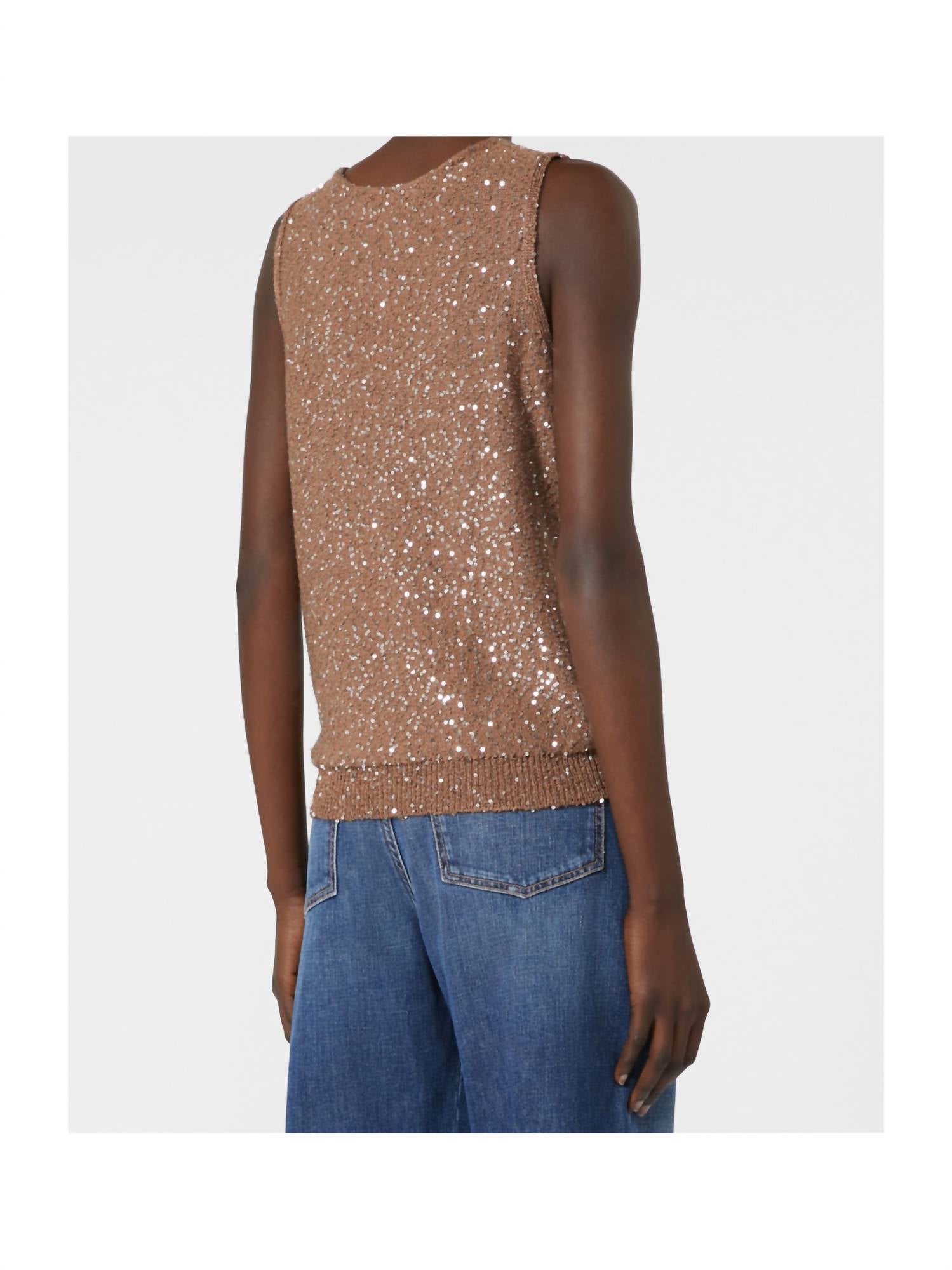 Weekend Max Mara - Sequined Knitted Maglia Top