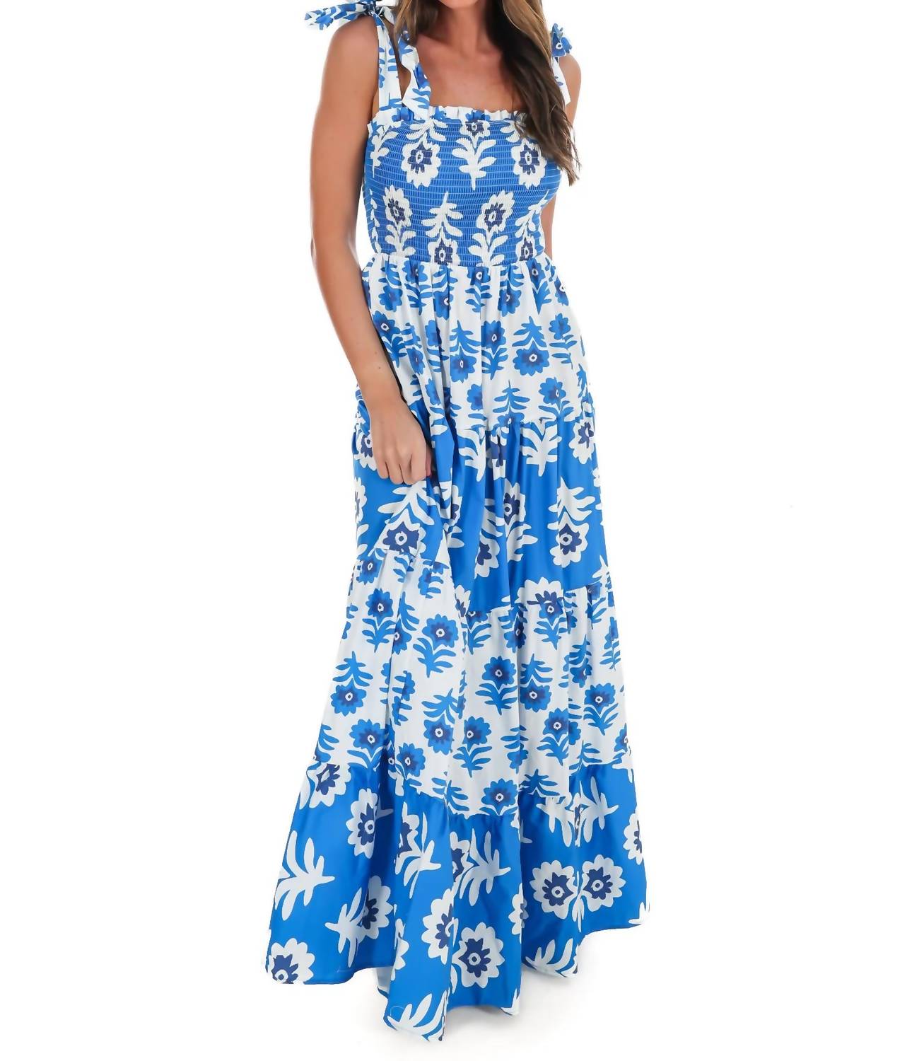 Flying Tomato - Well Traveled Print Maxi Dress