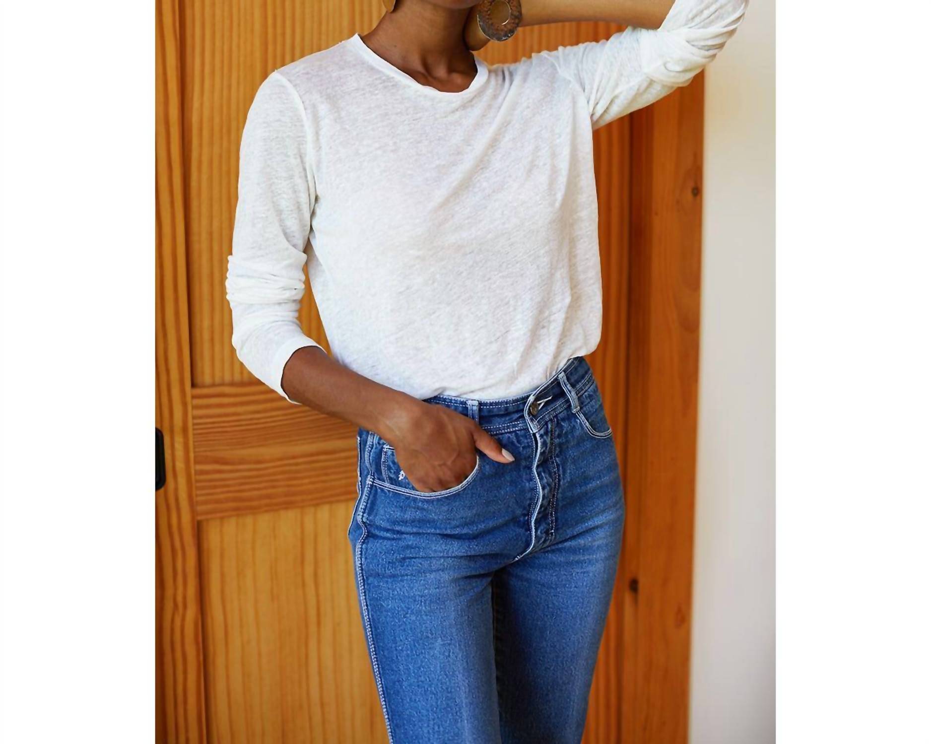 Emerson Fry - Linen Crew Neck Tee
