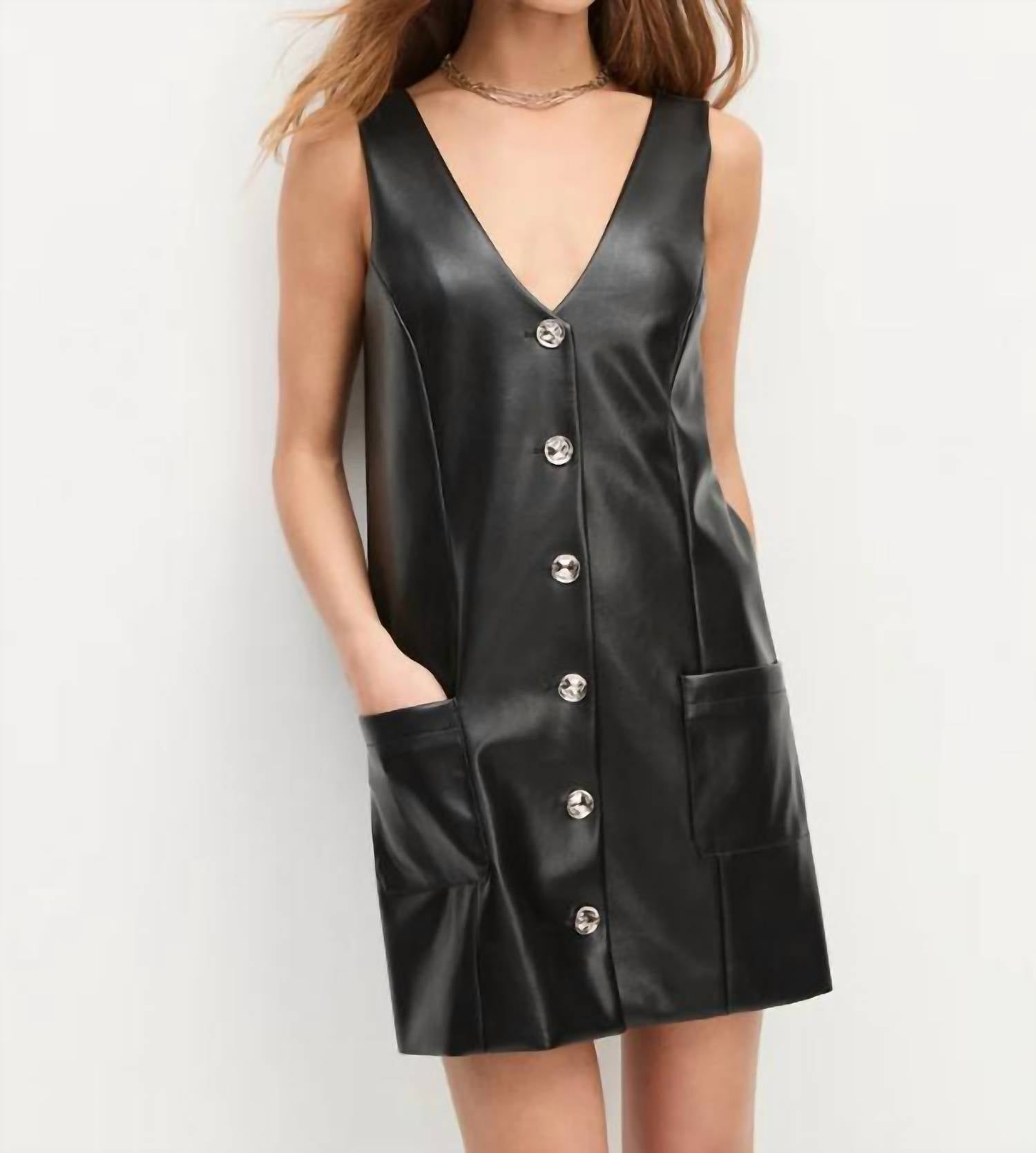 Favorite Daughter - Sasha Leather Mini Dress