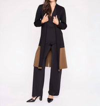 Ripley Rader - Ponte Knit Color Block Smoking Jacket