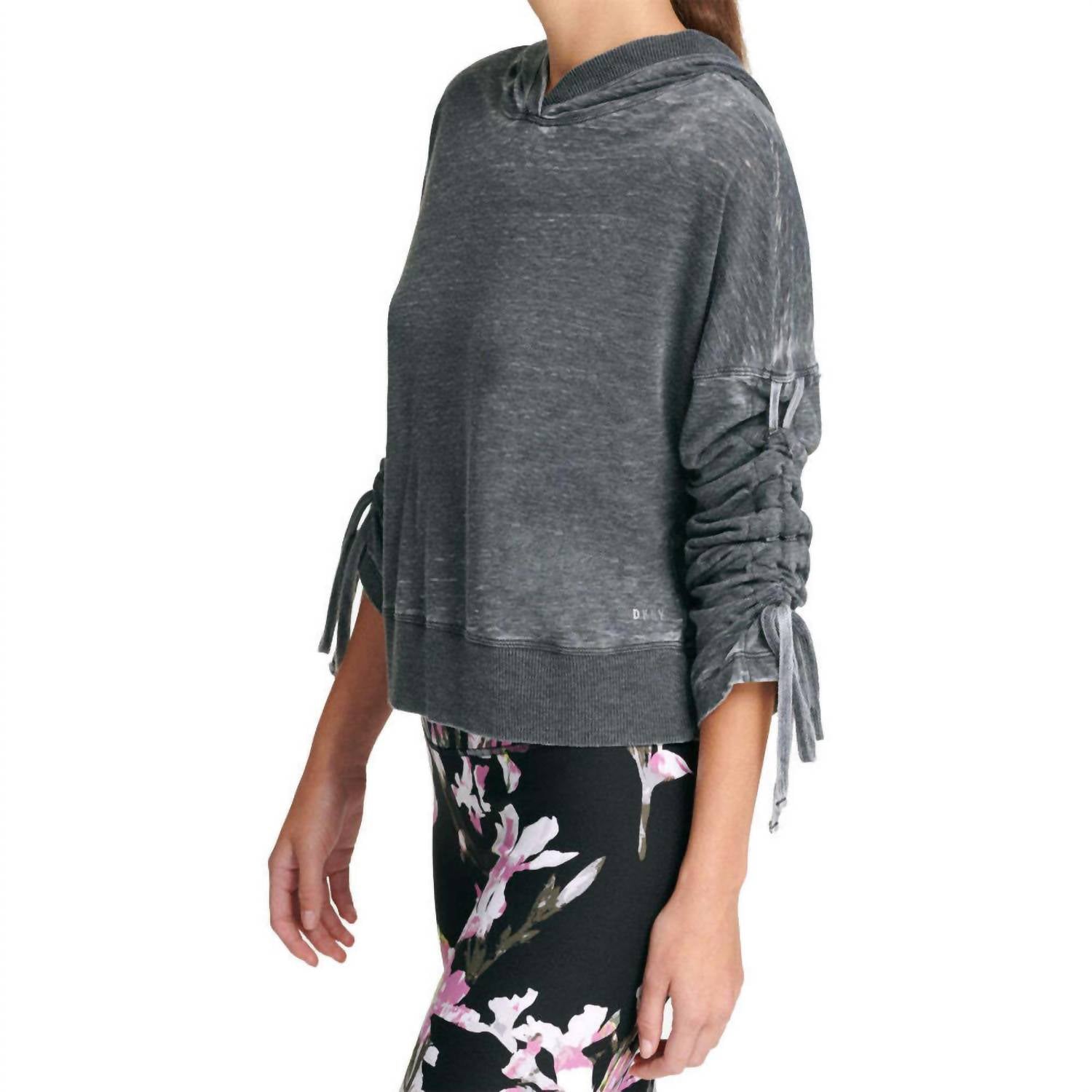 Dkny - Sport Relaxed Cinch Sleeve Hoodie