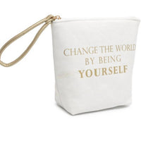 Urban Expressions - Women's Change The World By Being Yourself Wristlet Bag