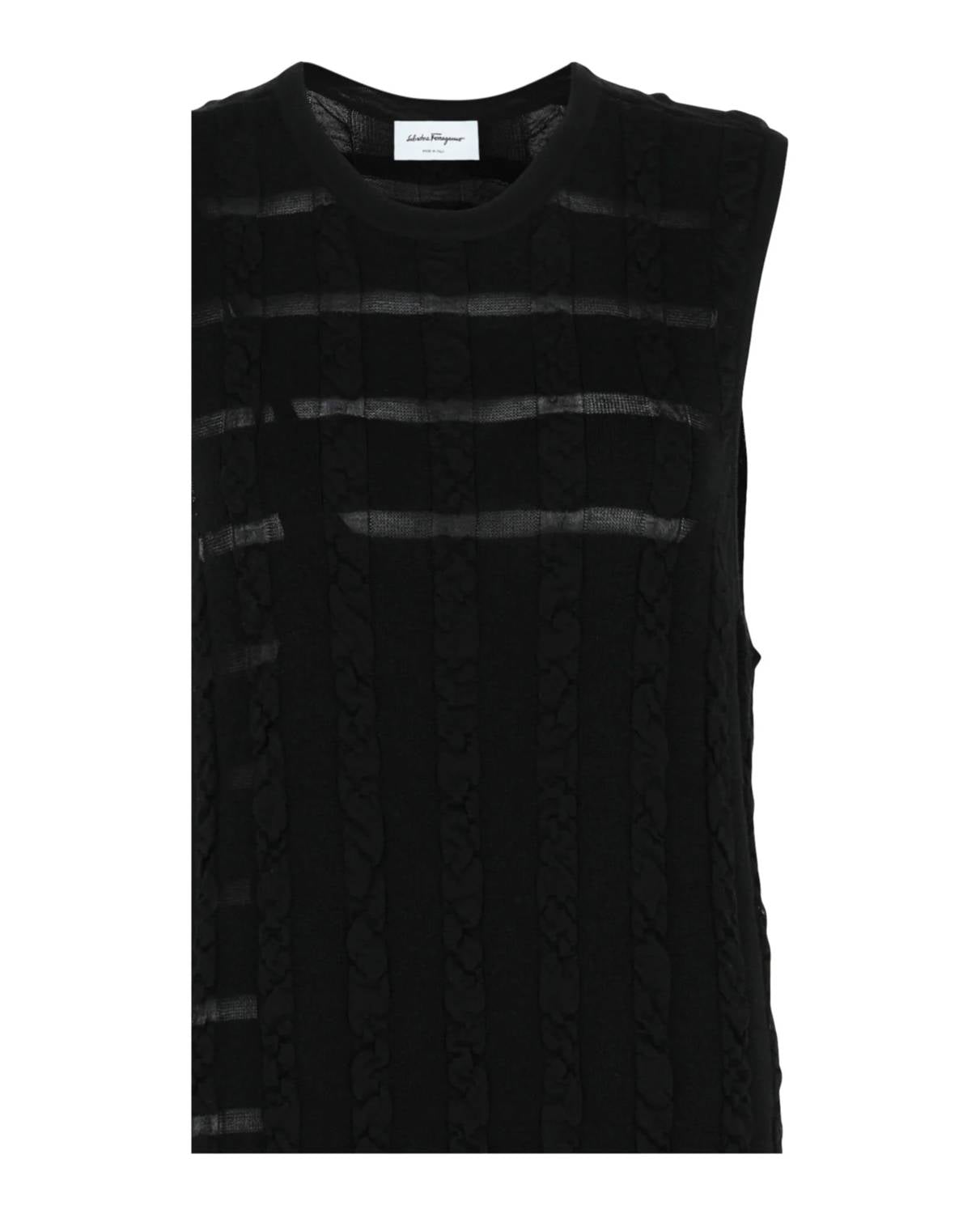 Salvatore Ferragamo - Women's Cable Knit Midi Dress
